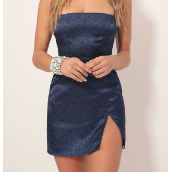 lucy in the sky navy dress